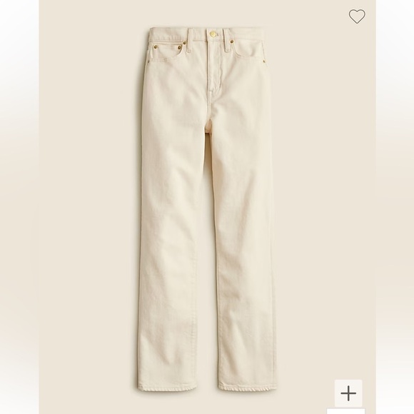 J crew petite Classic straight jean in ecru - Picture 4 of 6